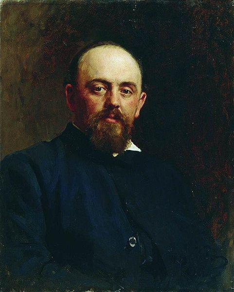 Ilya Repin Portrait of railroad tycoon and patron of the arts Savva Ivanovich Mamontov. Sweden oil painting art